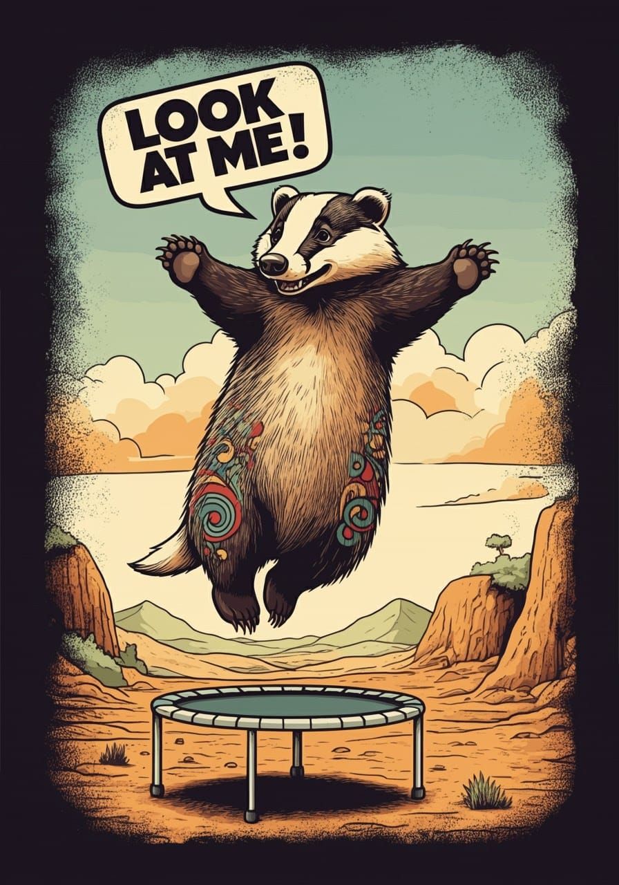 Attention-Seeking Badger