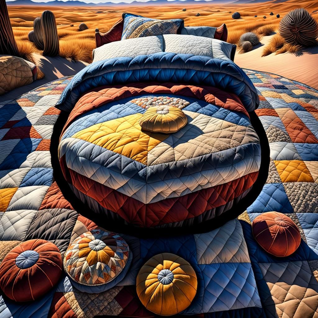 Hyperrealistic Patchwork Landscape in High Definition