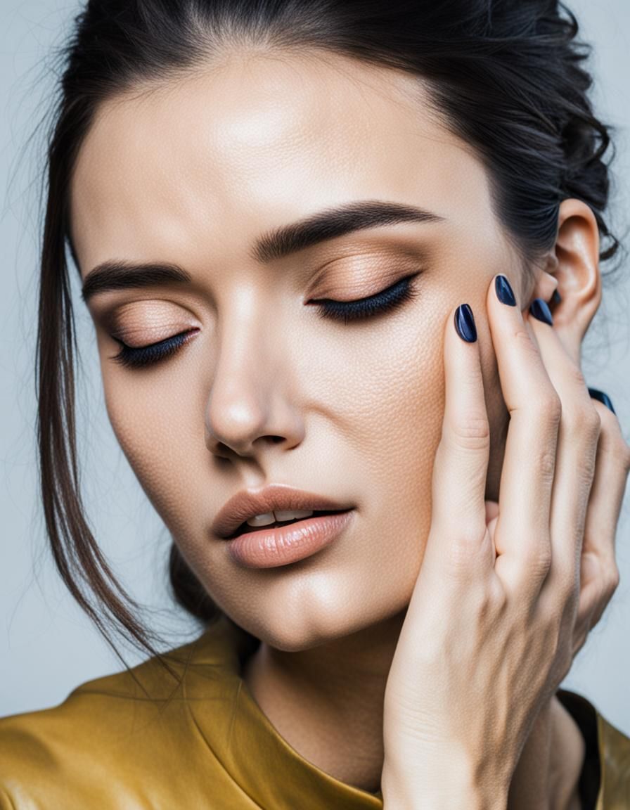 Shy Girl Glances Over Shoulder