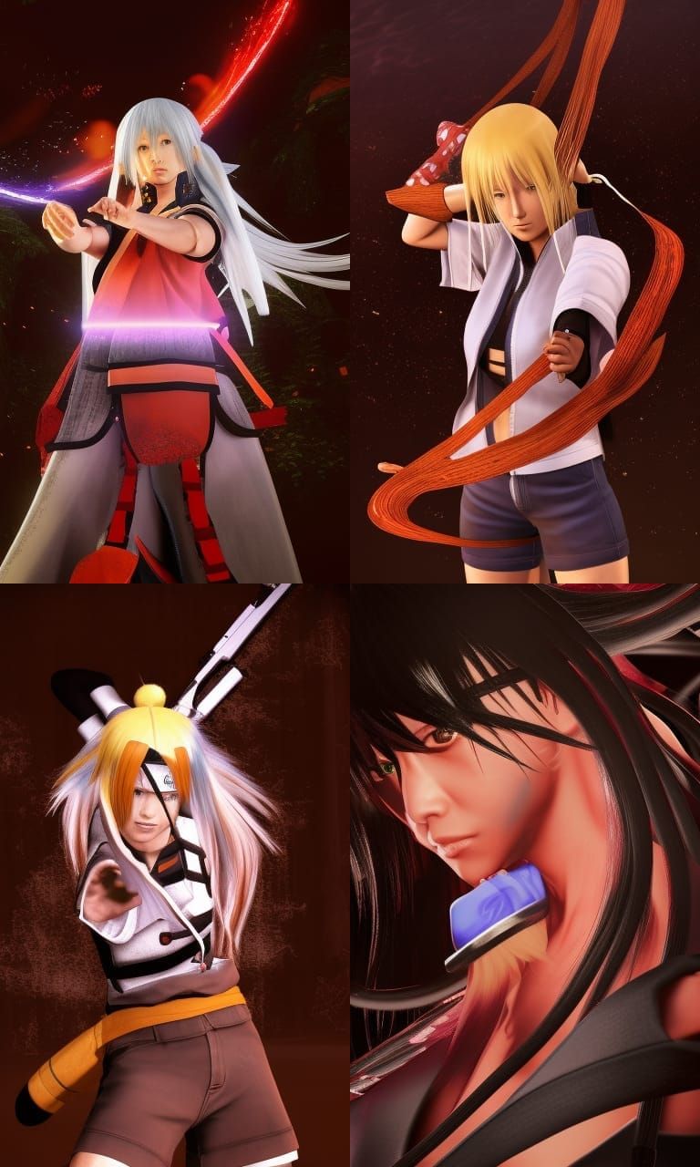 Fifth Hokage as Yoko: Digital Illustration