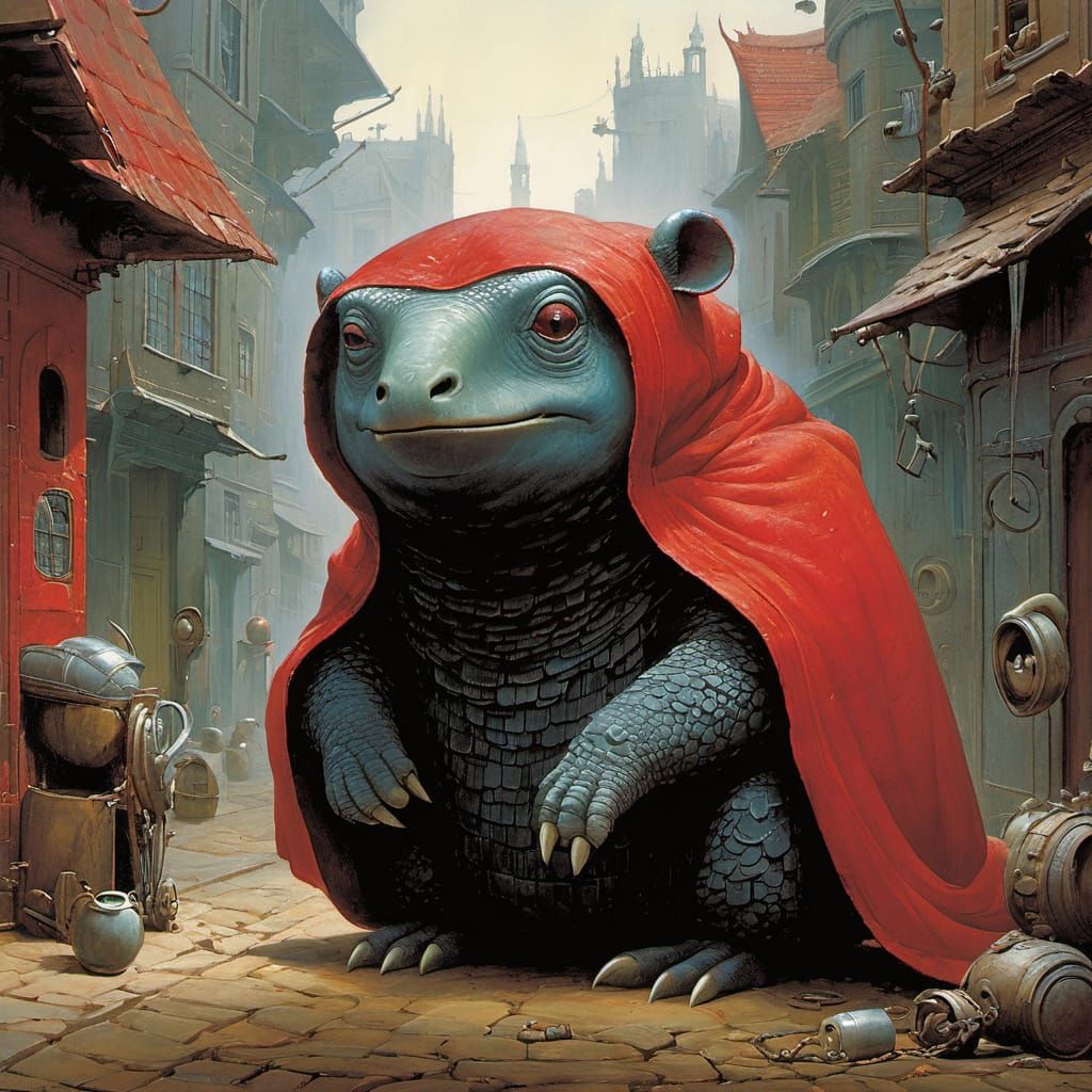 Dreamlike Cityscape at Dusk in a Vibrant Pop Art Style