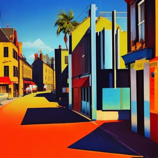 AI Generated Sunny Afternoon Image