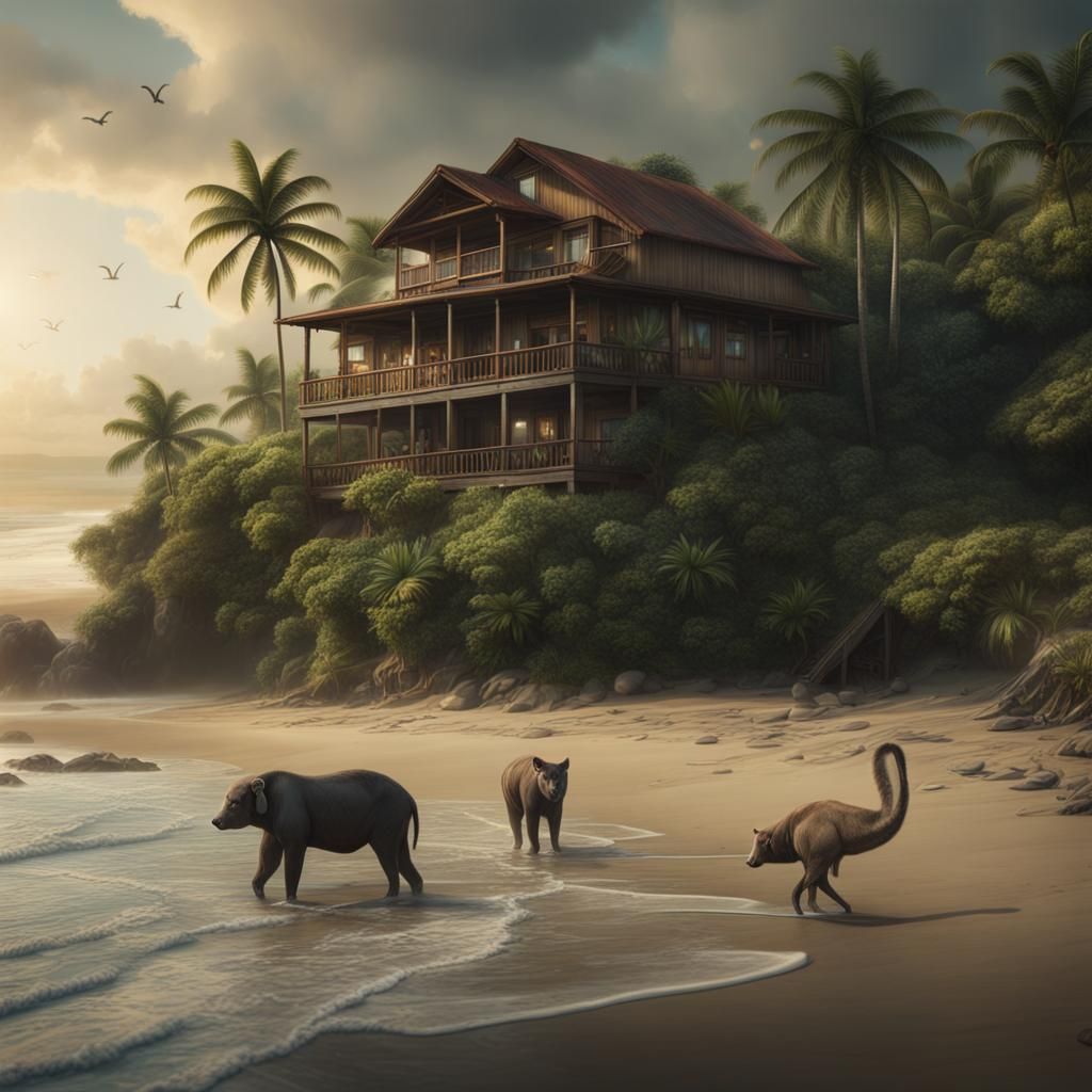 Costa Rican Beach House Surrounded by Wildlife