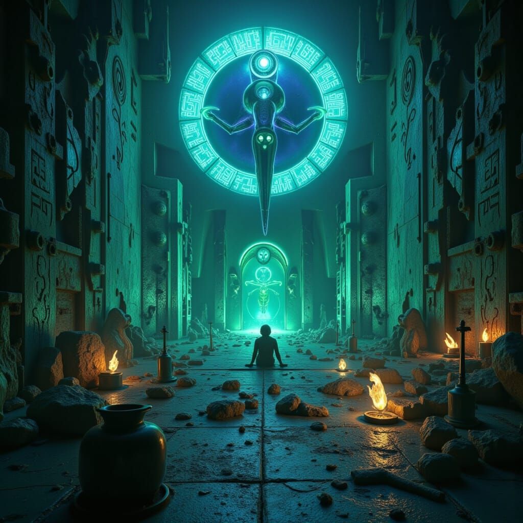 Surreal Ancient Alien City Beneath Antarctic Ice