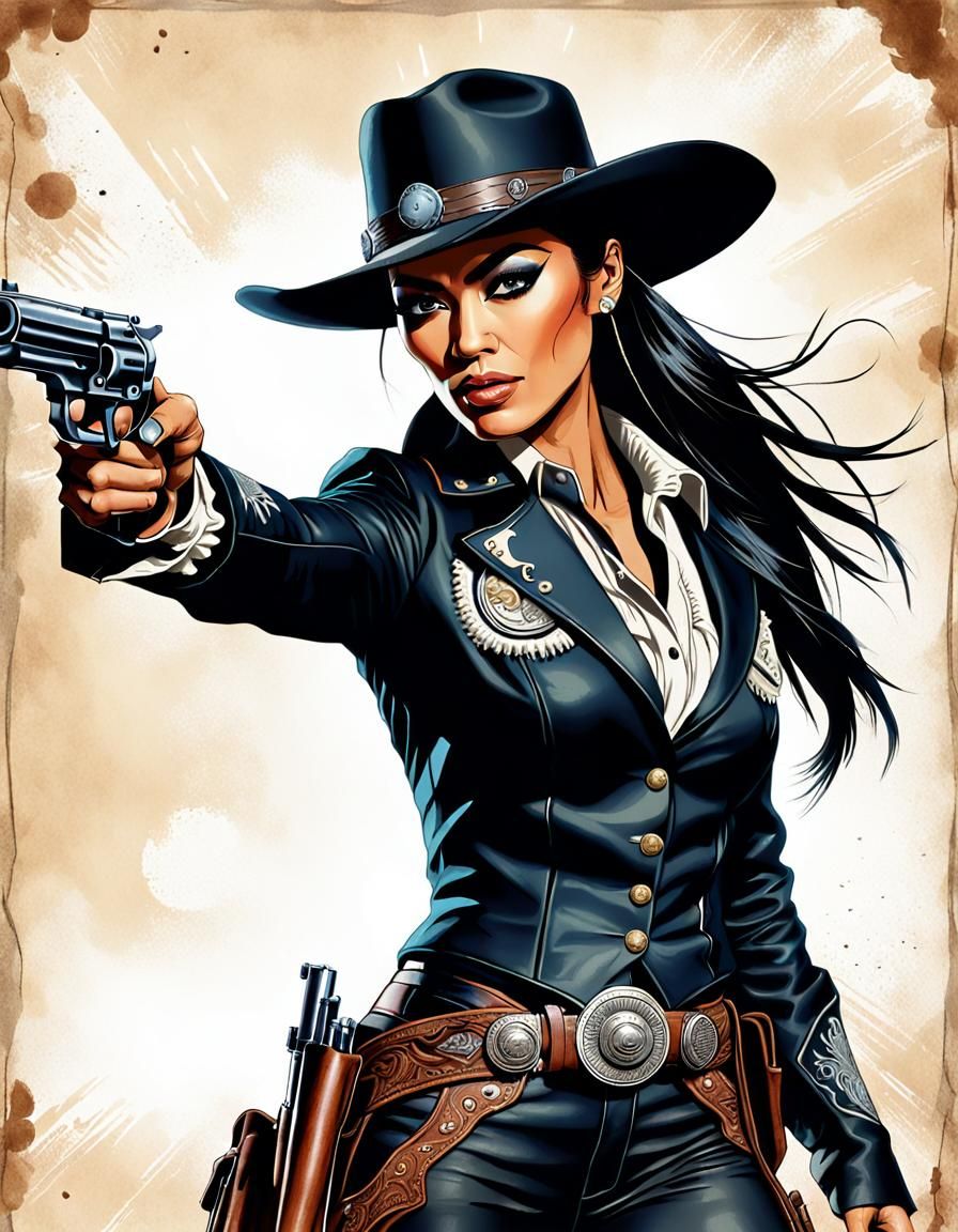 Nicole Scherzinger as Fierce Western Gunfighter