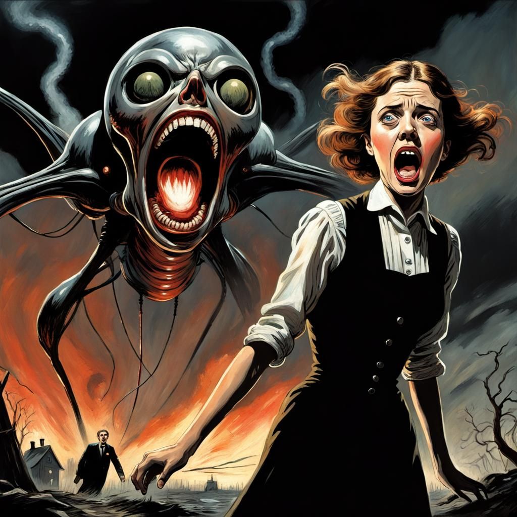 War of the Worlds: Comic Noir Expressionism