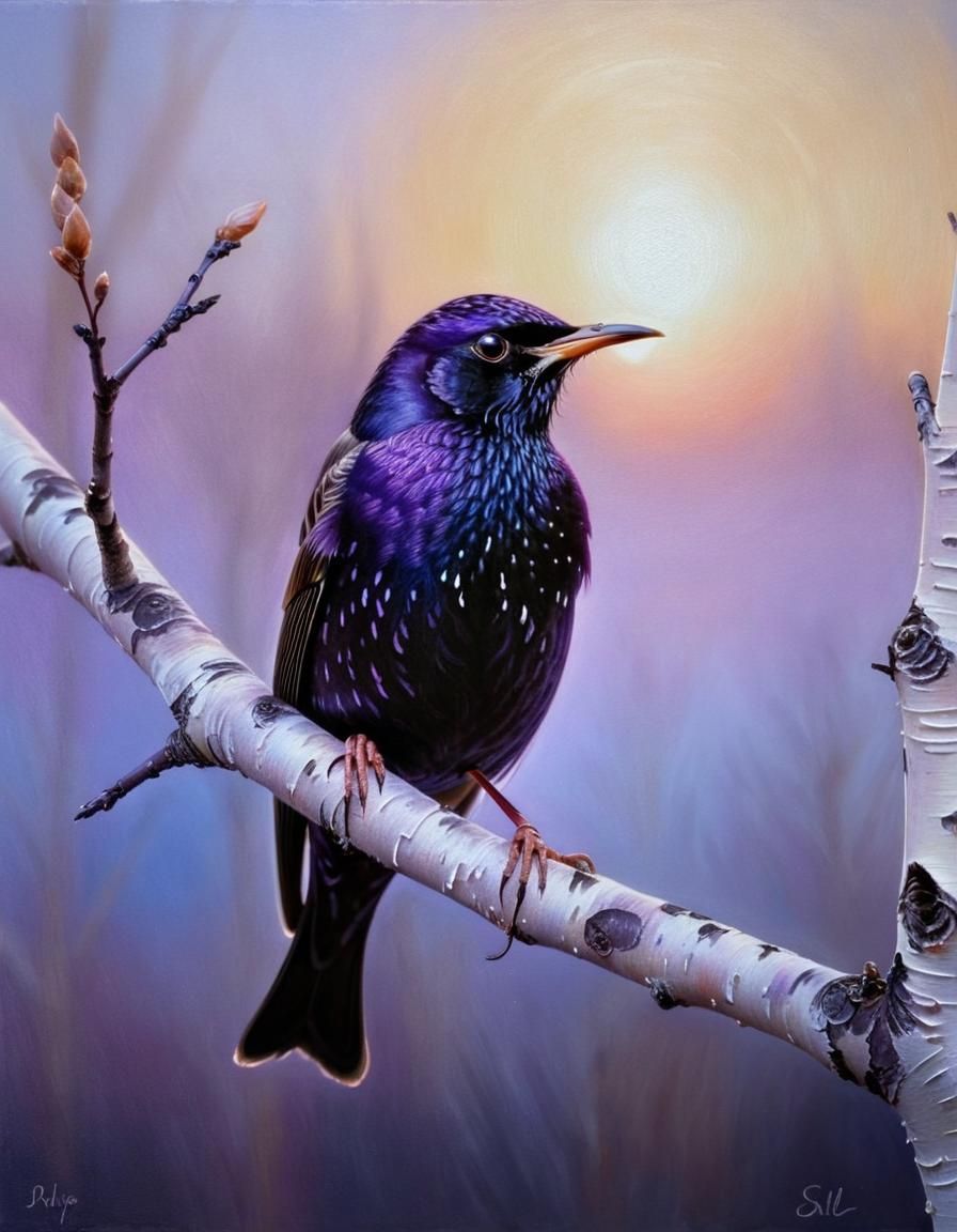 Purple starling