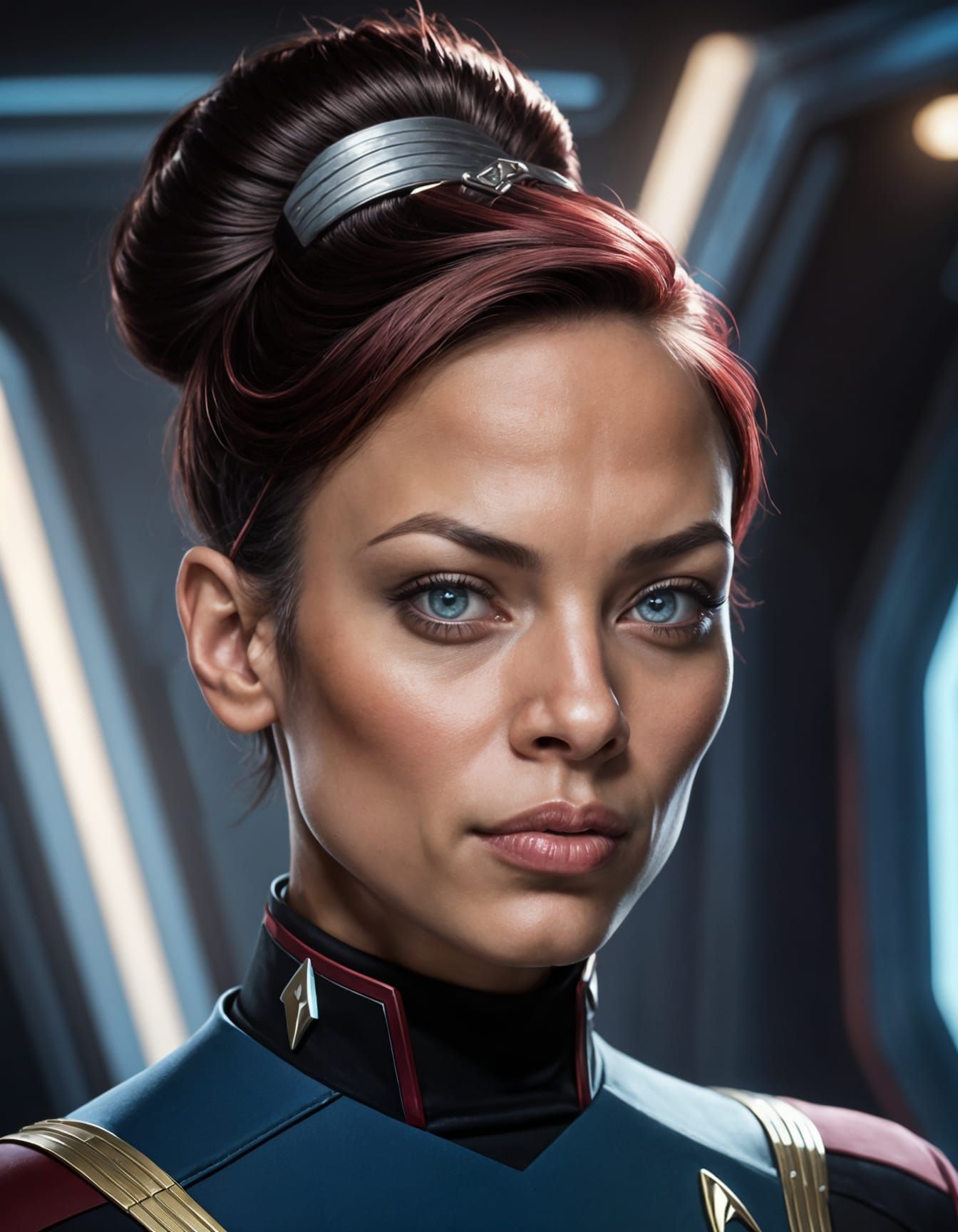 Starfleet Captain Portrait in Unreal Engine 5
