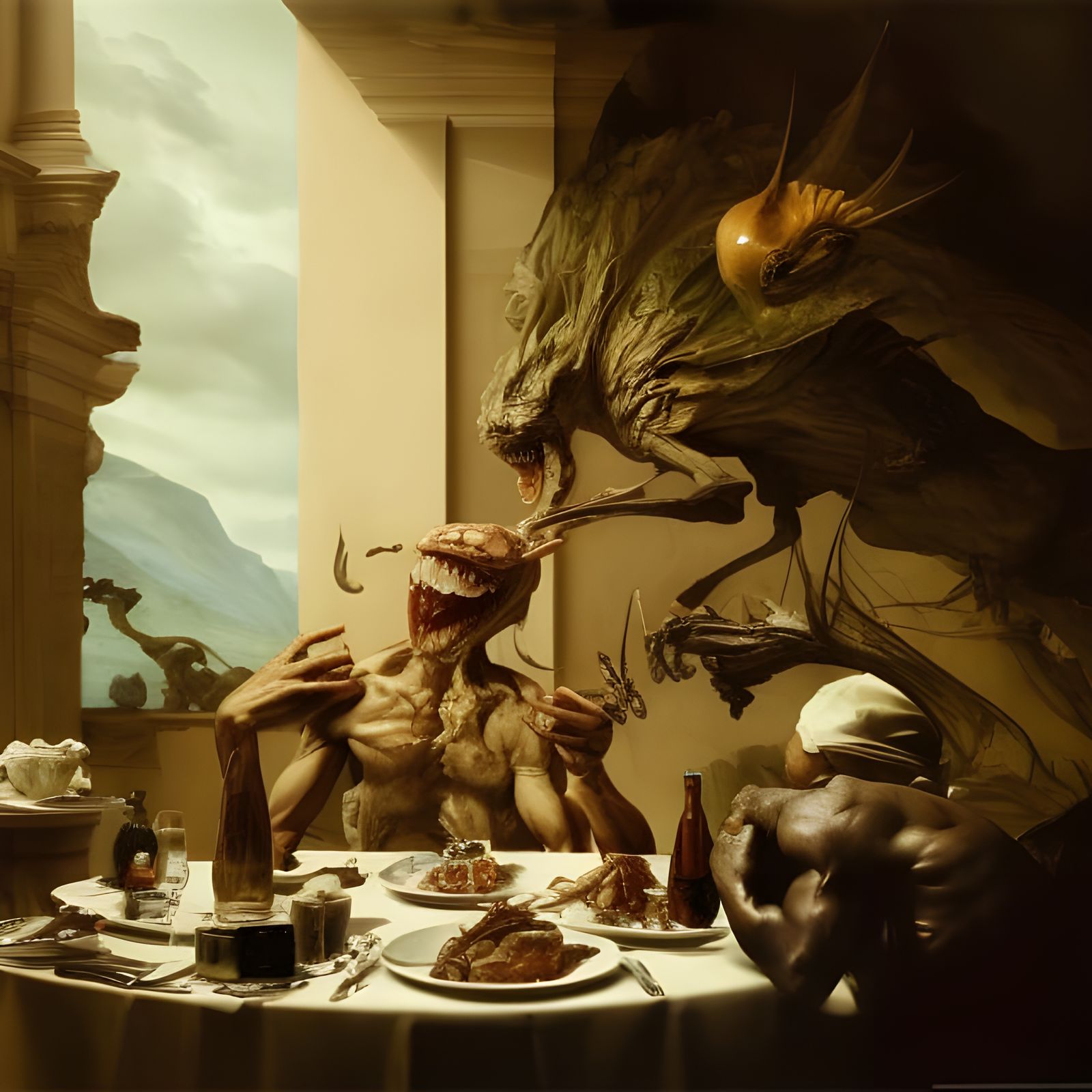 Eldritch Dinner Service as Digital Art