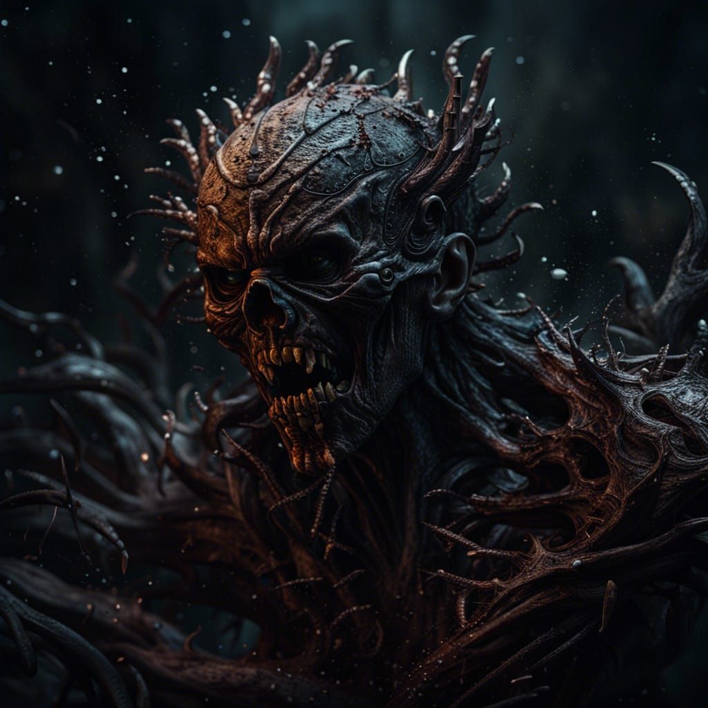 Dark and Dangerous Photorealistic Scene in 8k