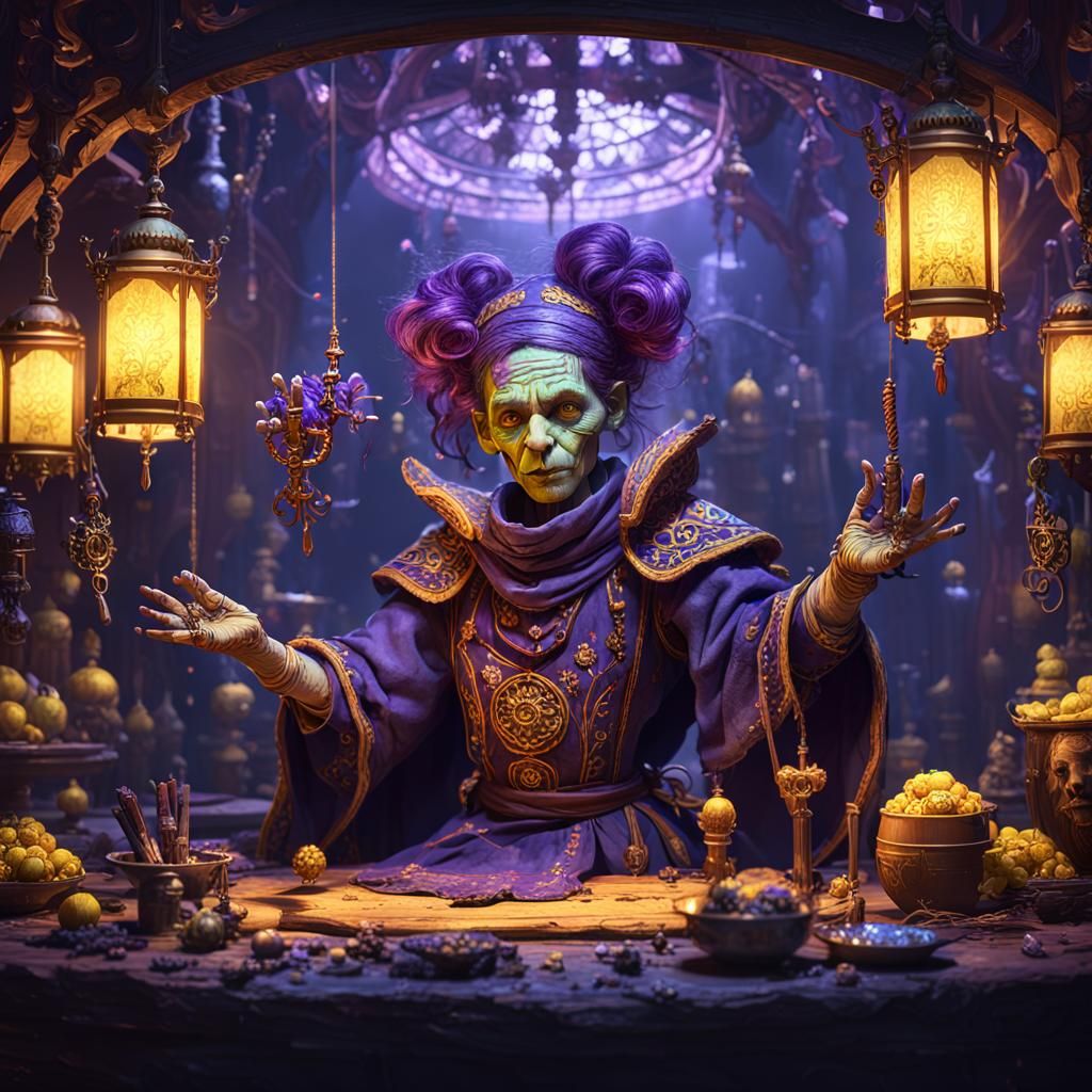 Dark Fantasy Marionette Maker: Hyperdetailed Digital Art