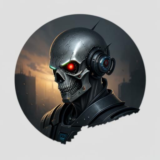 Futuristic Sci-Fi Ghoul with Mech Details