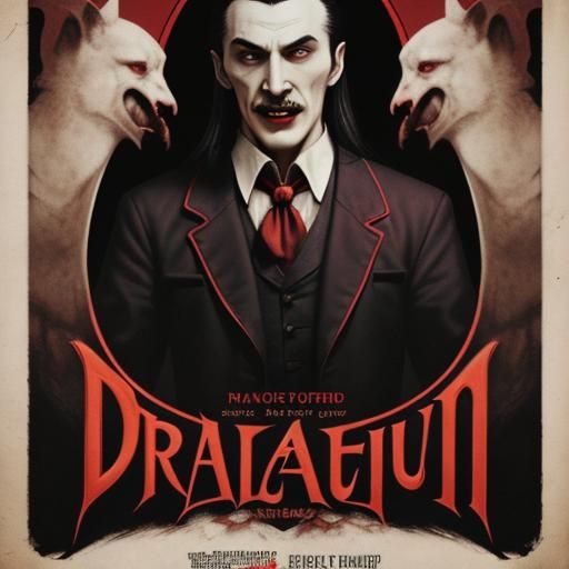 Dracula's New Role: A Movie Poster Concept