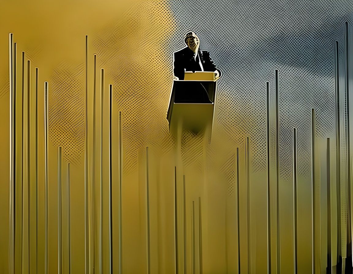 Sinister Abstract Figure Without Language