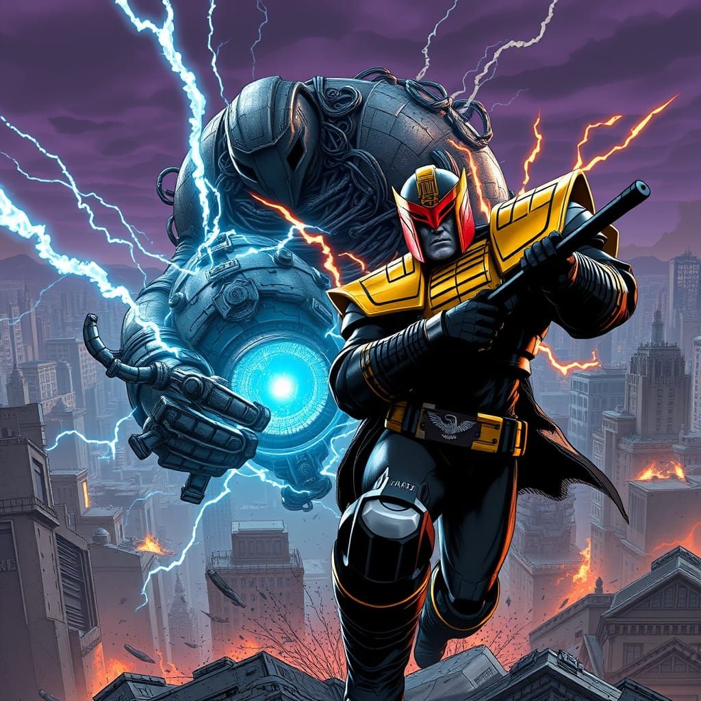 Judge Dredd Battles Futuristic AI in a Gritty, High-Octane 2...