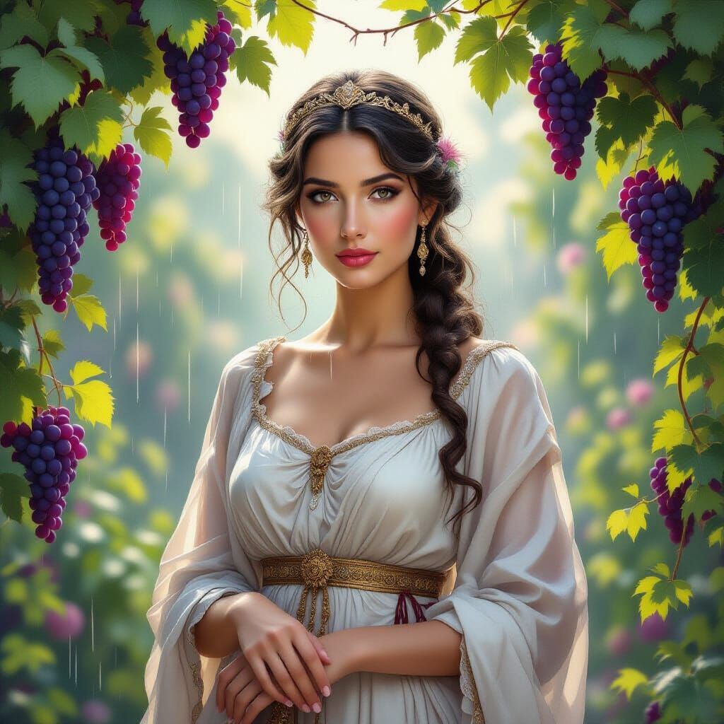 Dreamy Roman Empress Portrait in Hyperrealism