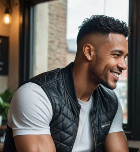 Gay Lovers Share Tender Moment in Cozy Cafe