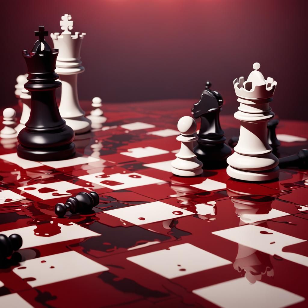 Chess Game in Studio Ghibli Anime Style