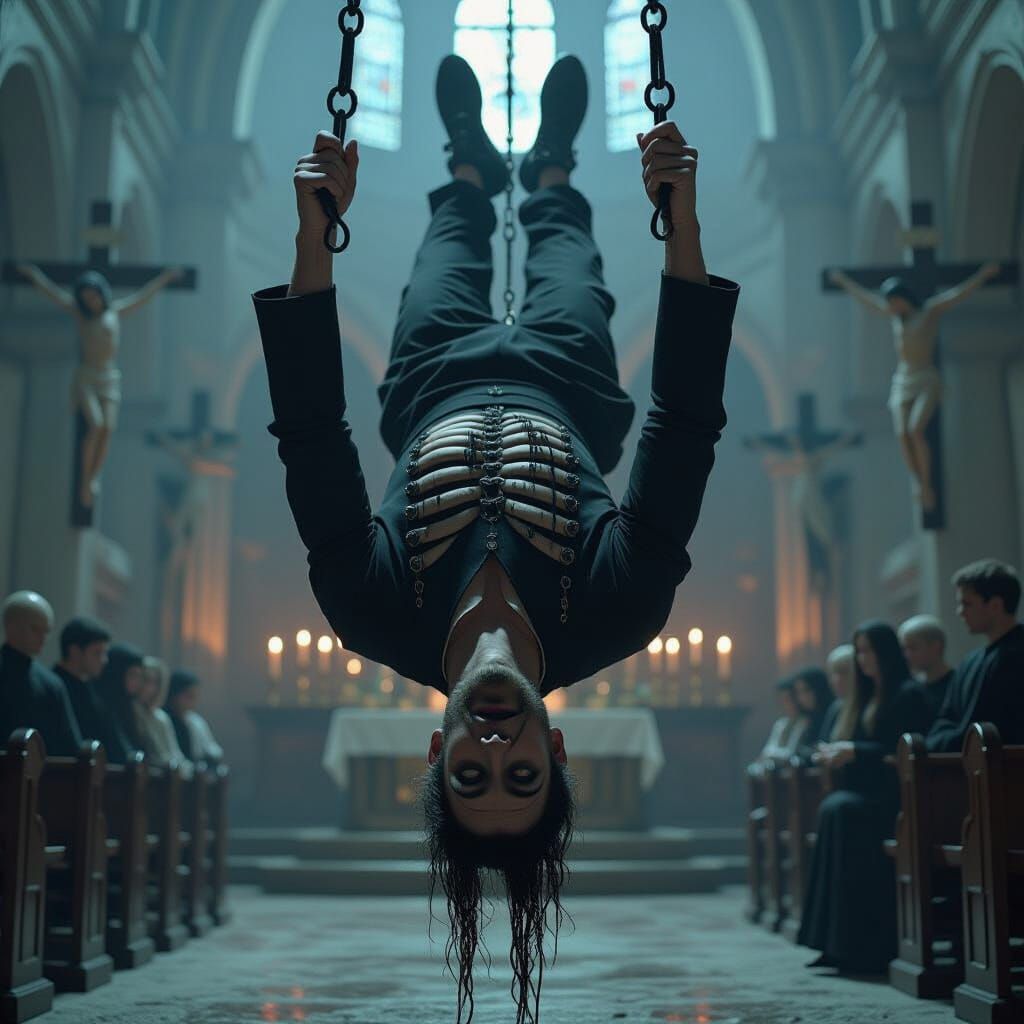 Baroque Horror: Disfigured Priest Weeping Black Tears