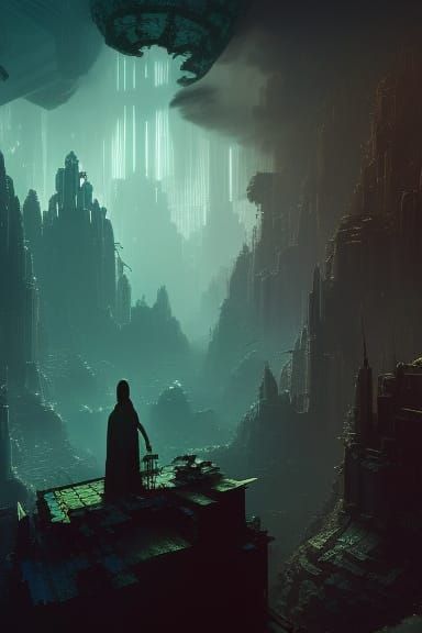 Sci-Fi Matrix: Hyperrealistic Concept Art