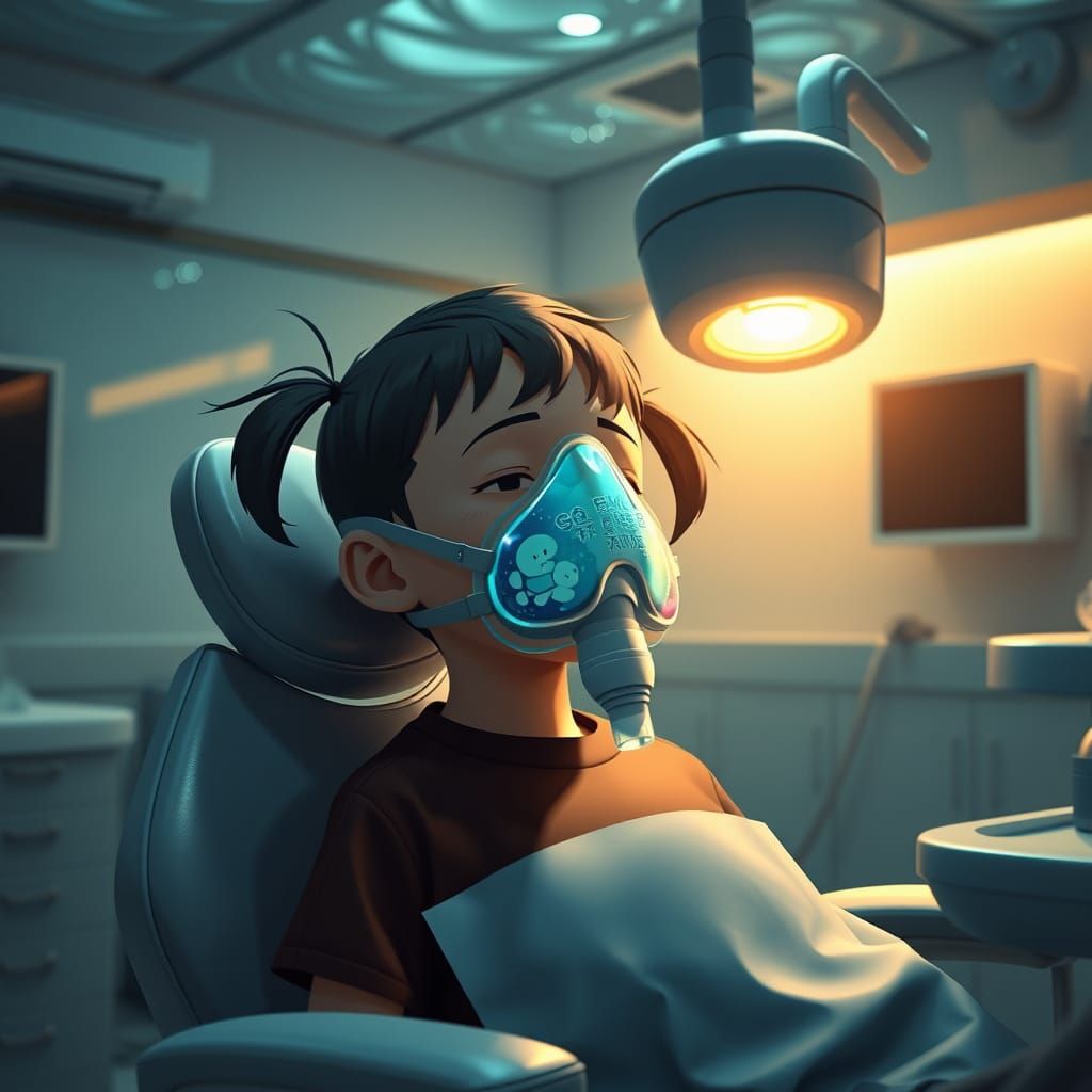 Underwater Pediatric Anime Scene in Hyper-Realism