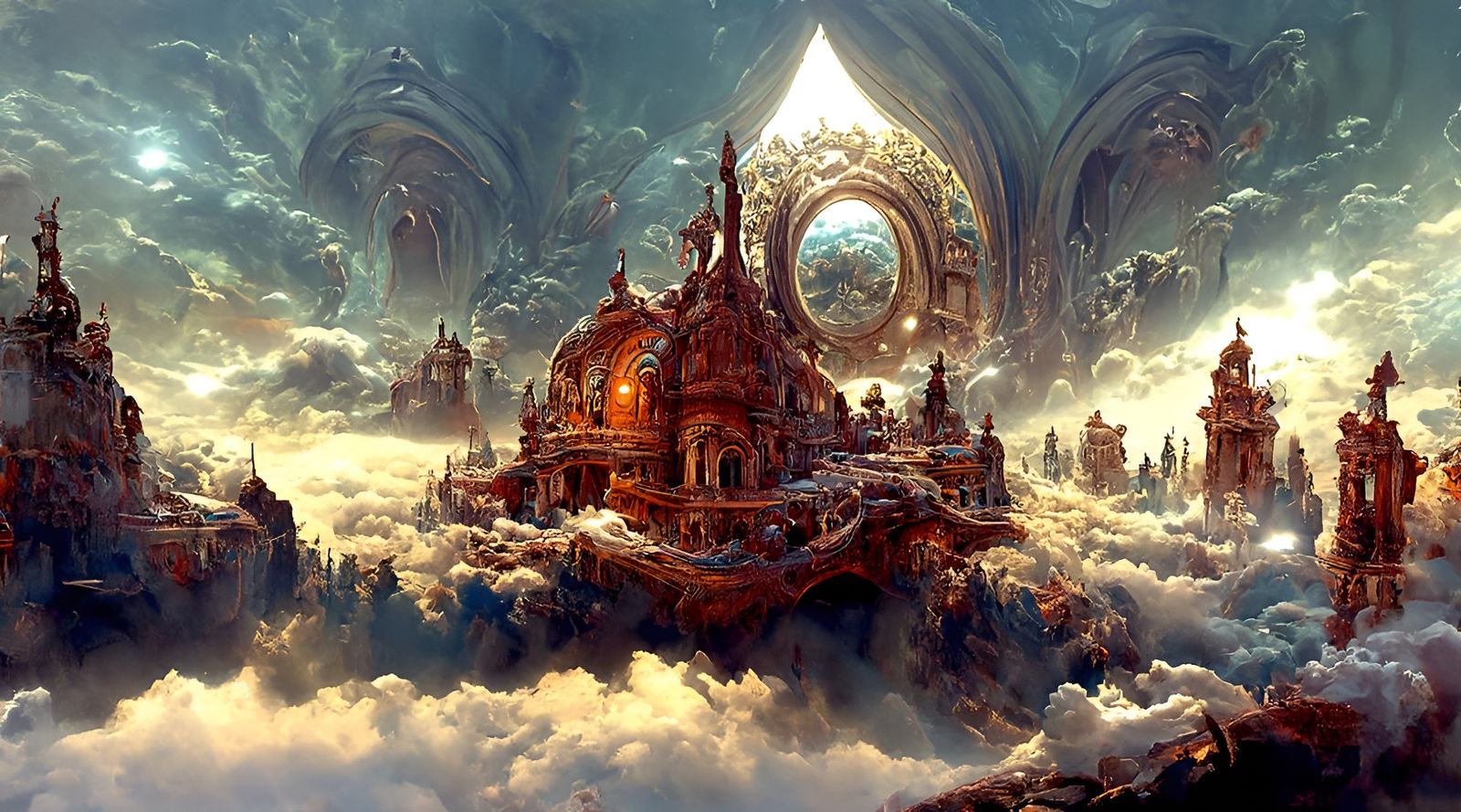 Astral Cityscape in a Transcended World