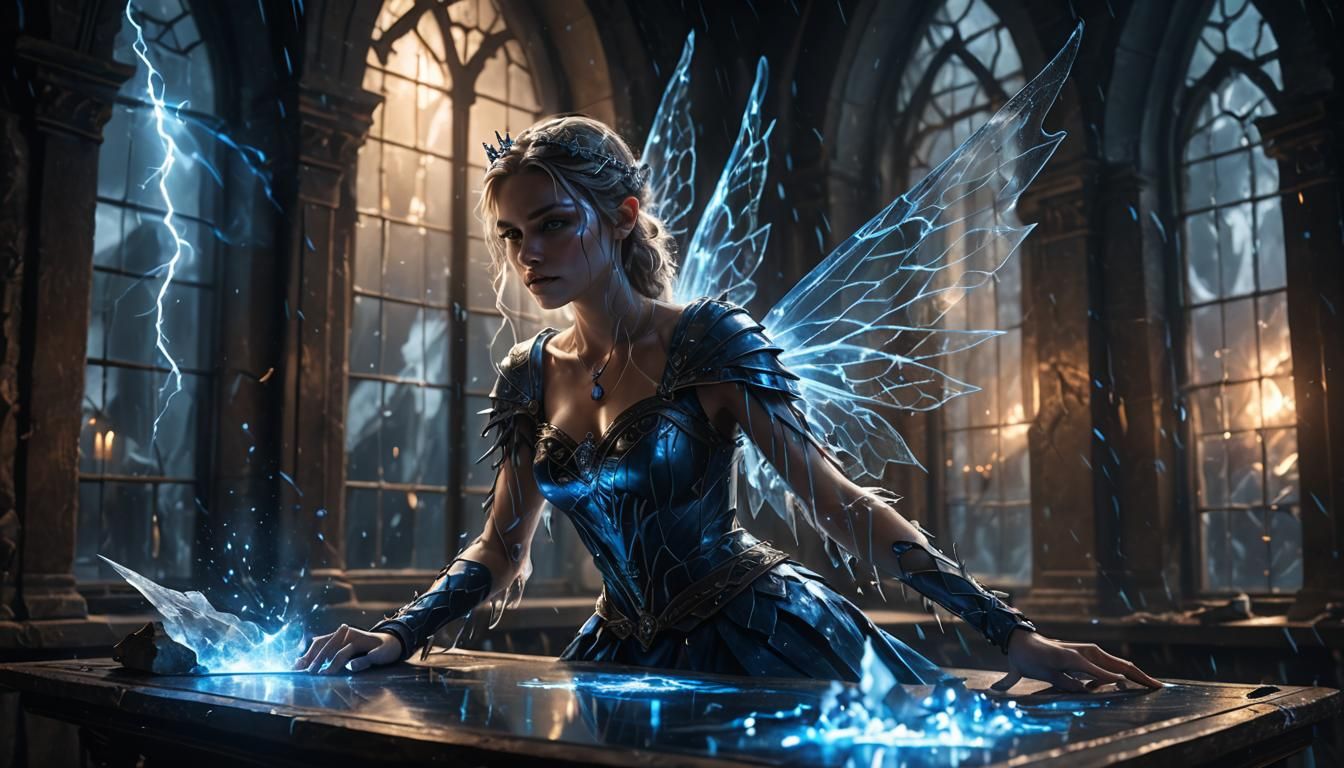 Fairy Imprisoned: Dark Fantasy Concept Art