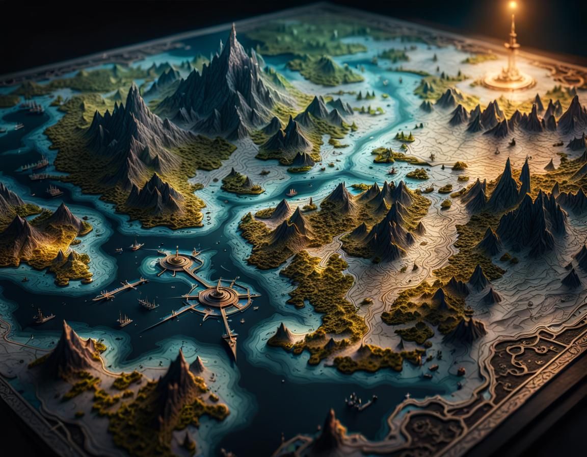 3d fantasy map #2