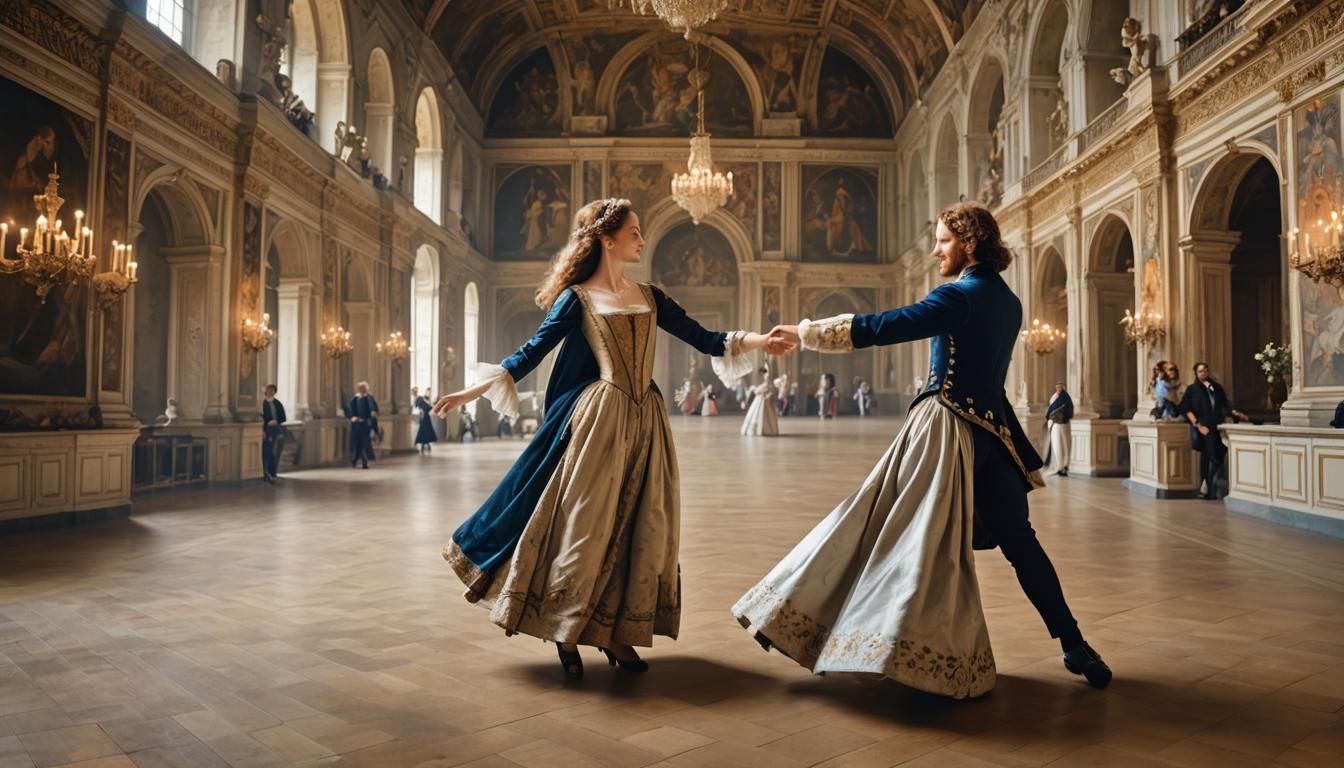 Woman and Prince Dancing, Renaissance Style