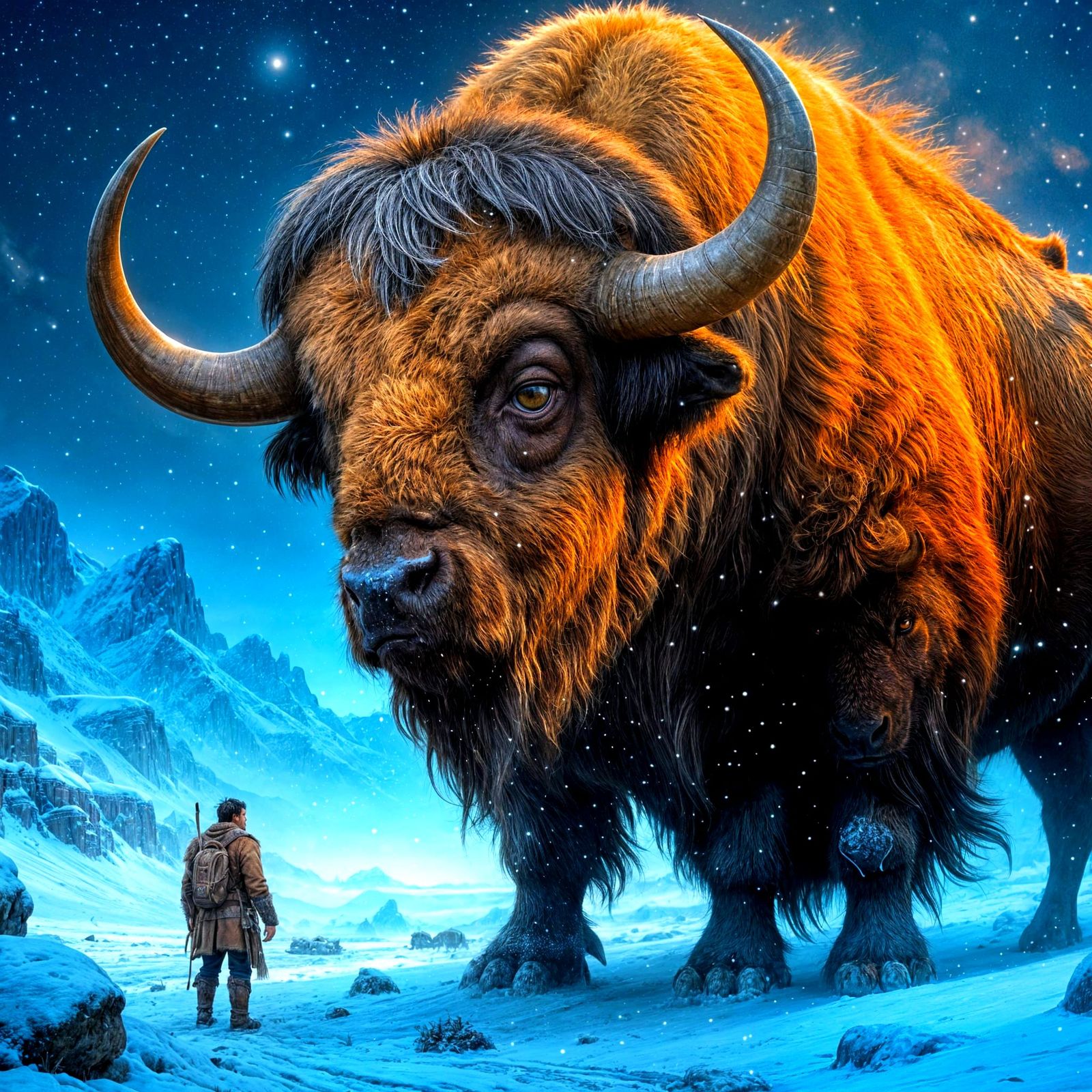 Fantasy Buffalo Guardians of the Wild West