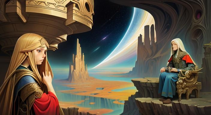 Surreal Landscape Inspired by Golden Age Illustration