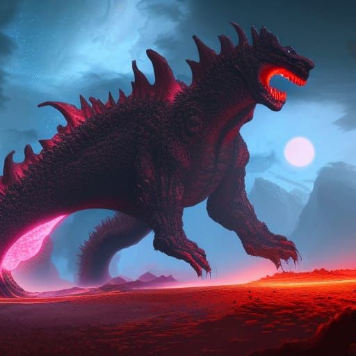 Fantastical Plasma Monster Concept Art