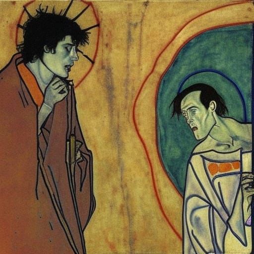 Vampire Lord's Hypnotic Speech: An Art Fusion