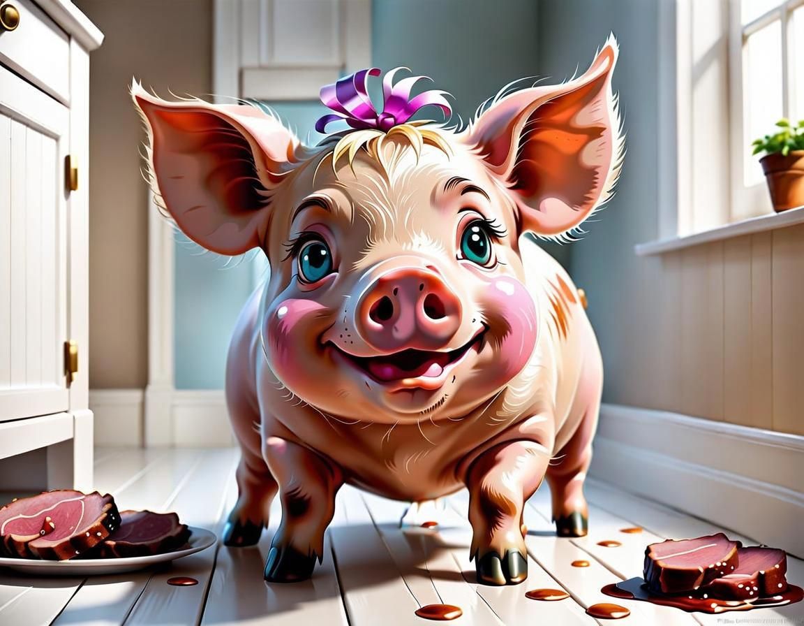 Hyperrealistic Nursery Rhyme Scene as Splash Art