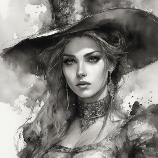 Argentinian Beauty: 19th Century Watercolor Portrait