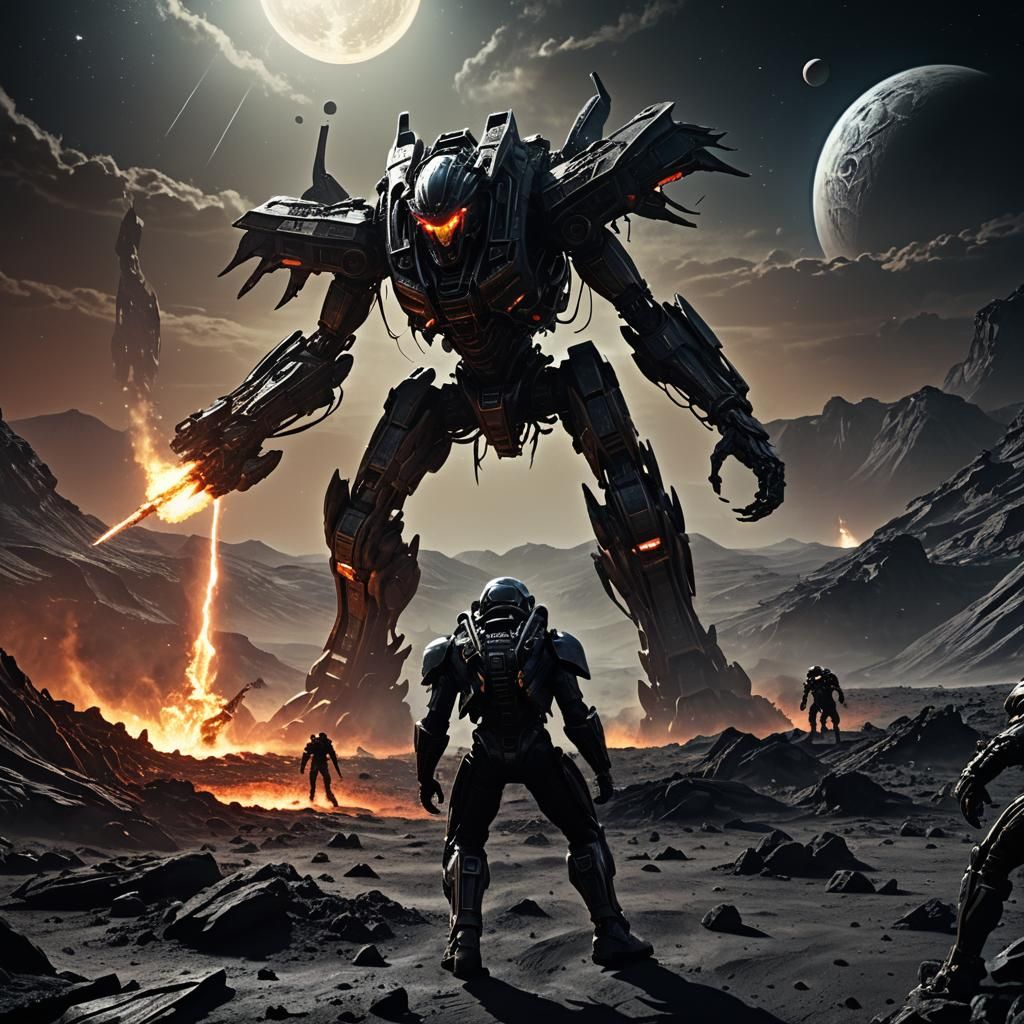 Transformer vs Xenomorph: Epic Digital Matte Painting