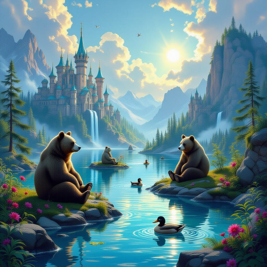 Quantum Computer Vacation Resort Concept Art