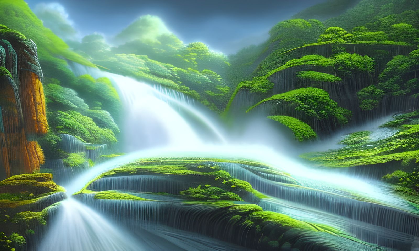 Tropical Waterfall