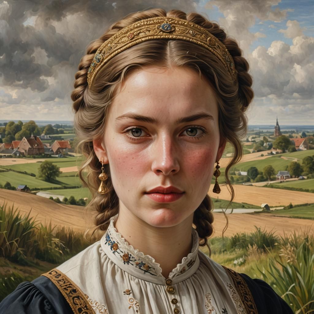 Dutch Golden Age Portrait of a Young Woman