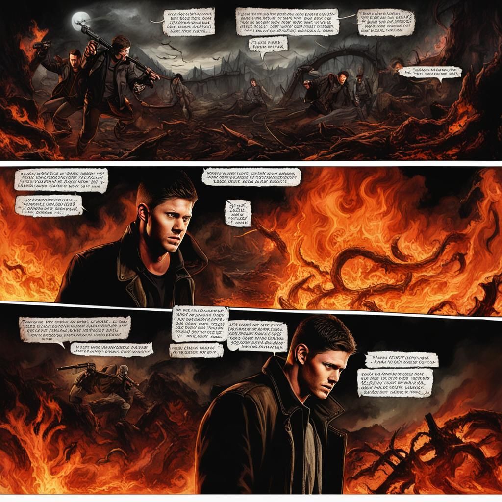 Tormented Dean Winchester in Hell