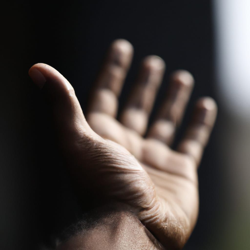 Detailed Hand in Cinematic Portrait Style