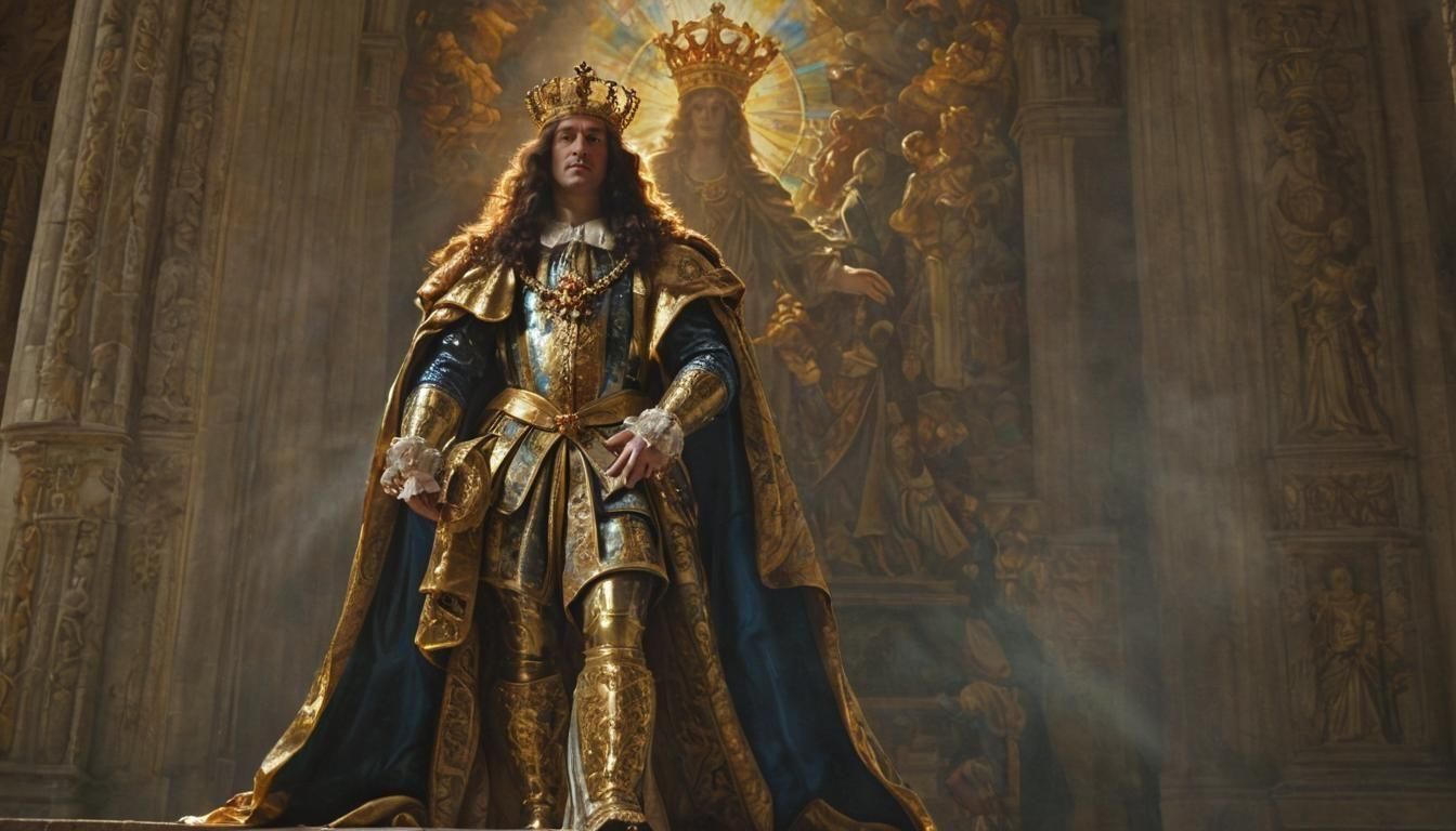 King Louis XIV Divinity in Cathedral