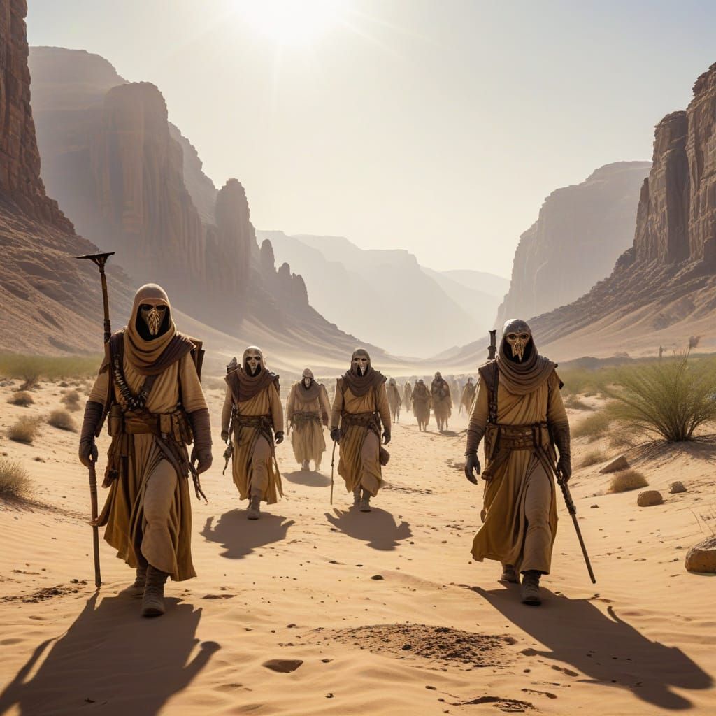 Tusken Raiders in Desert Valley