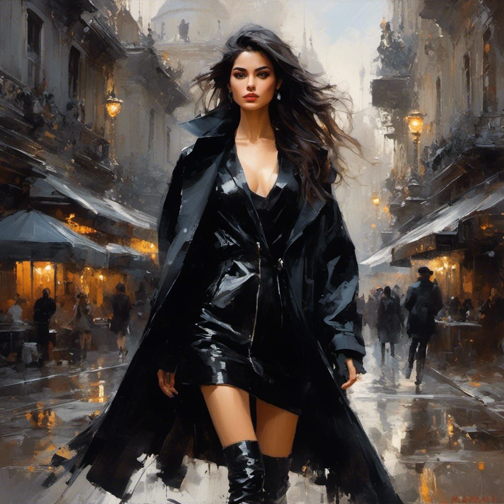 Beautiful Tunisian Girl Portrait in Hyperreal Style