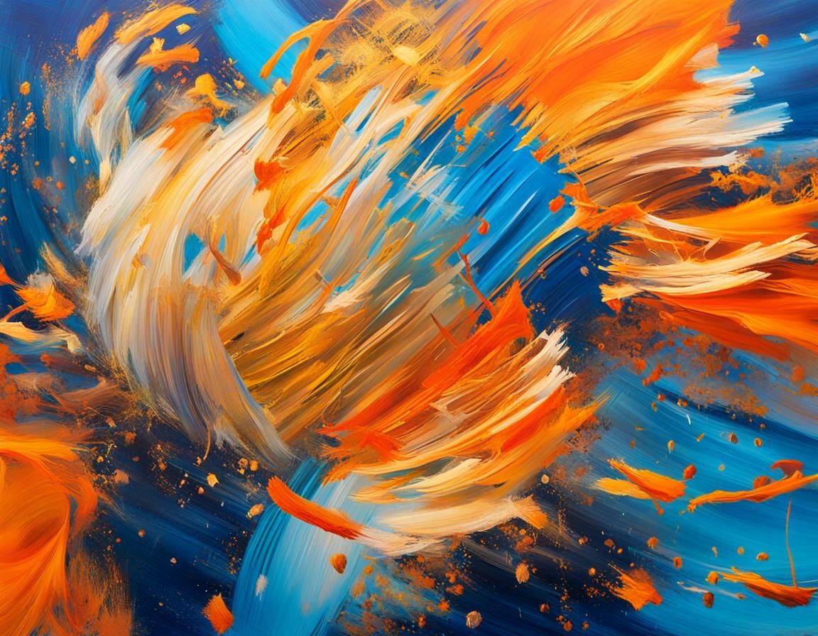 Fly in Motion: Abstract Expressionism Close-Up