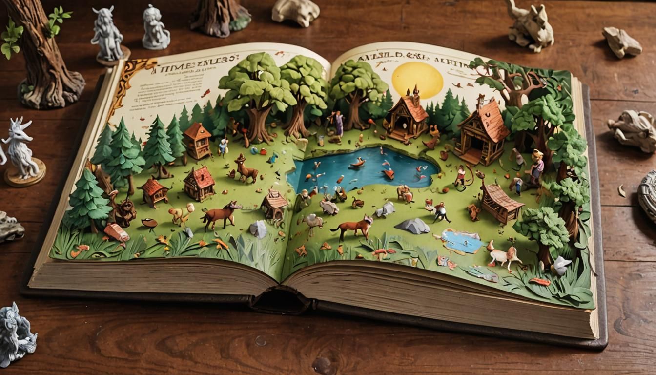 3D Pop-Up Storybook of Timeless Fables