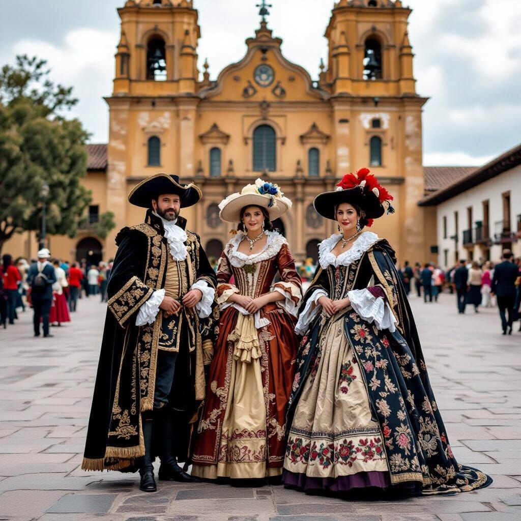 18th Century Dignitaries at Santa Fe de Bogotá Cathedral