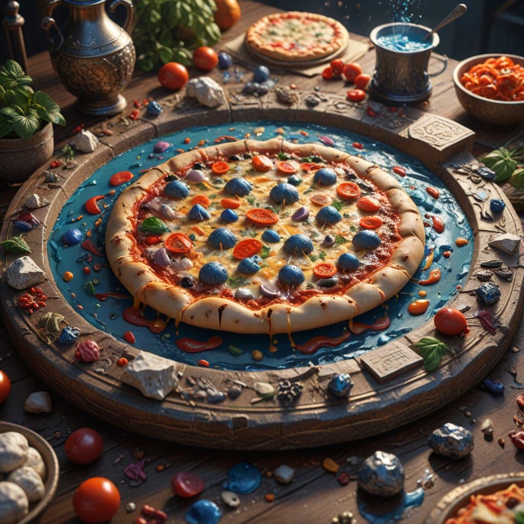 Dreaming Chef Creates Surreal Pizza Art