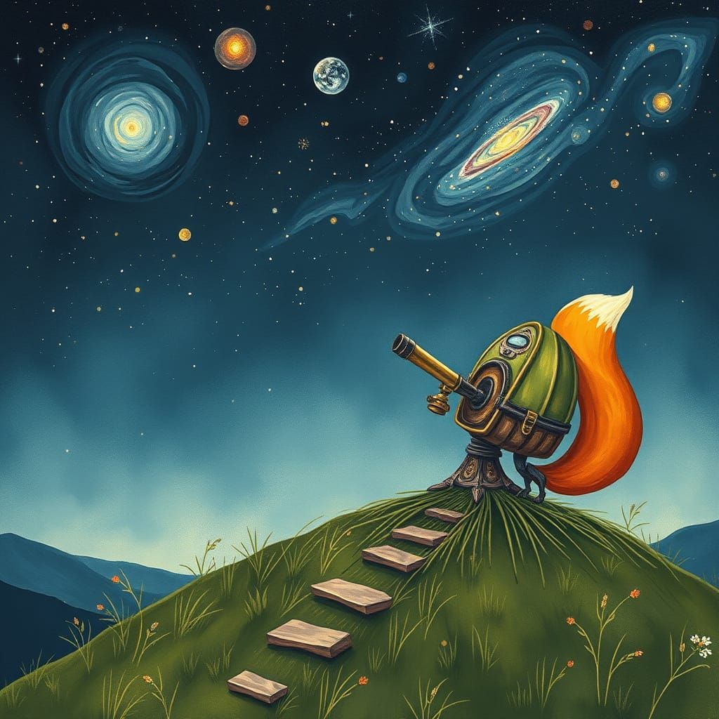 Fox Builds Secret Stargazing Observatory in Children's Book ...