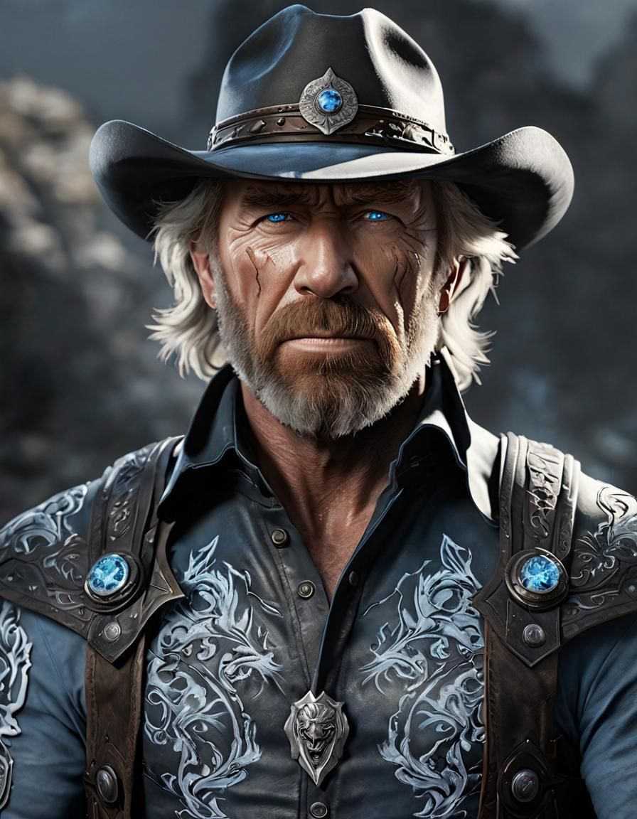 Icy Warrior: Chuck Norris in Walker Armor